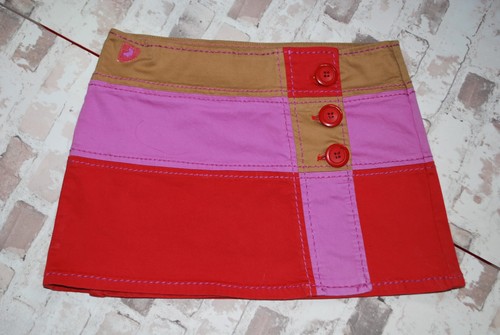 Lois jeans skirt pink red - jeans,