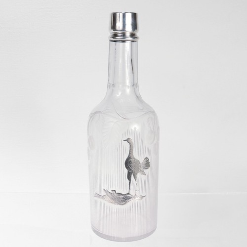 Antique cut glass silver - glass, &