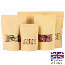 Kraft Paper Bag / Window Stand Up Pouch Zip Lock Resealable Heat Seal Display