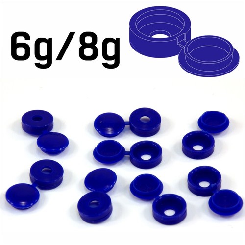 Small blue plastic screw - small,