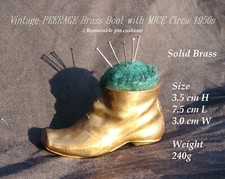 Vintage PEERAGE Brass boot