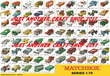Matchbox Series 1-75 all models A3 size 1969 Poster Shop Sign Advert Leaflet 