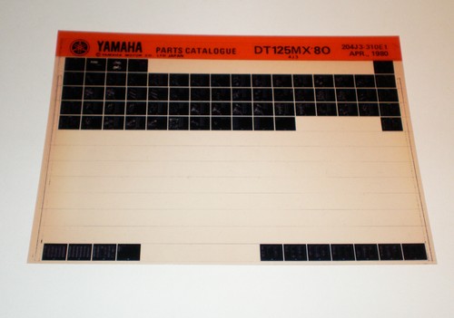Microfiche spare parts catalog - microfiche,