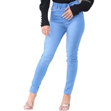 Womens Enzo Jeggings Skinny Stretch Denim Leggings High Rise Trousers Size 8-20