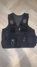 Arktis Tac Vest Medium Black Tactical Vest Airsoft Military Security Police