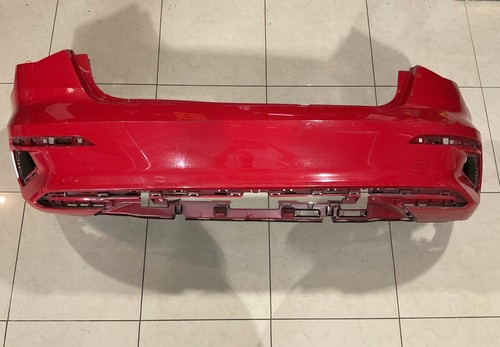 Rear bumper cover red - rear, audi