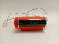 Sankyo 401D Flip Clock Orange 6 inch Spares/Repairs No Plug