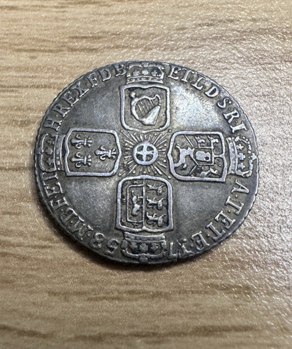 1758 george 2nd sixpence - ii,