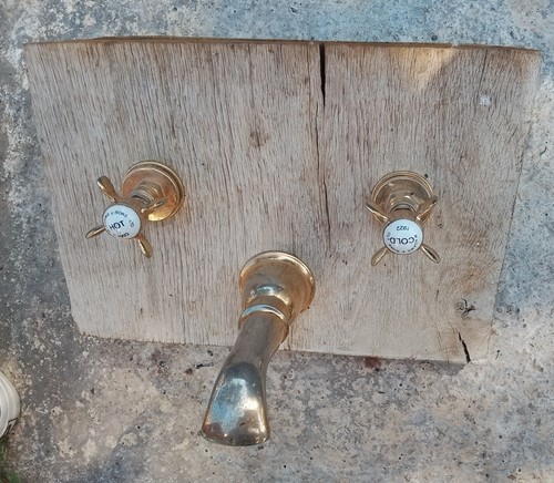 Adams sons brass bath taps - brass,