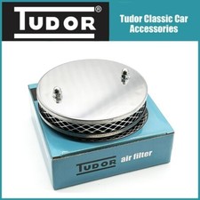 Tudor Pancake High Air Flow Chrome Air Filter - Blank - Cut To Size