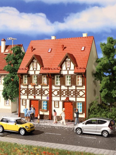 Row double house - , with