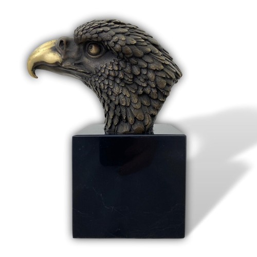 Bronze sculpture an eagle - a,