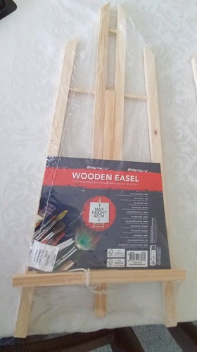 Wooden easel tabletop desktop - easel,