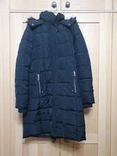 Wallis Navy Puffer Coat Size
