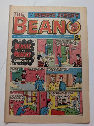 Beano comic 1988 august - comic, 1988,