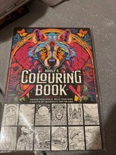 Adult Colouring Book- 80 different designs. Brand new