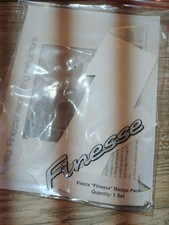 Genuine Ford Fiesta Finesse White Black Badge Emblem New