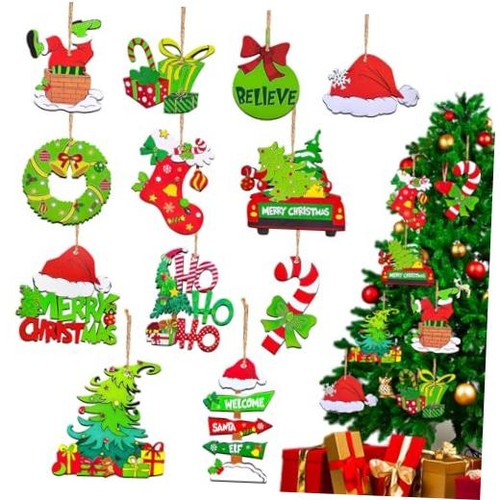 Piece wooden christmas - 12,