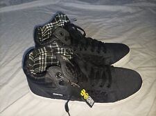 Crosshatch Men's Tolfa 2Tone Hi-Top Trainers - Black