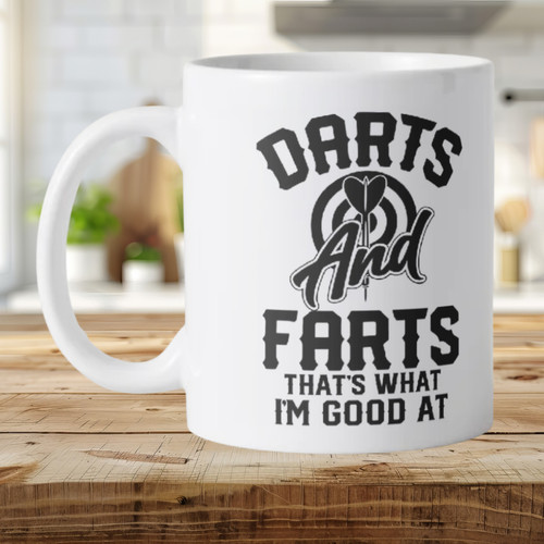 Darts and farts - mug, funny