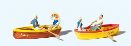Rowing boats and couples - boats,