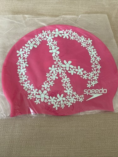 Speedo slogan print swim - print, cap
