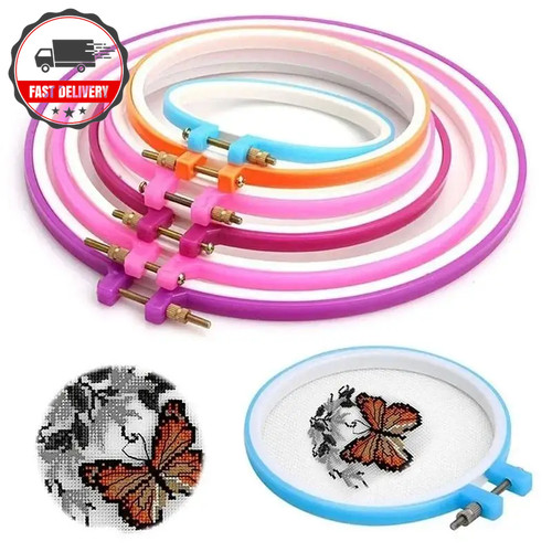 Pcs plastic embroidery hoop - 5,