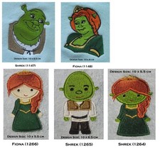 Shrek/Fiona Designs (A) -Embroidered Personalised Cotton Bath or Hand Towel