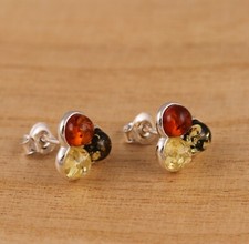 Multicolour Baltic Amber 925