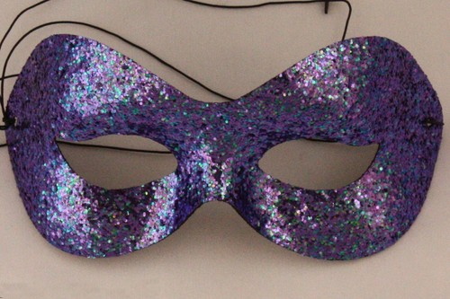 Purple glitter masquerade ball - glitter,