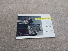 VAUXHALL PA CRESTA/VELOX 1959 TO 1960 COLOURED FOLD OUT BROCHURE.