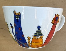 Dunoon Fine Bone China Animal Crackers Cat Cup Sarah Mercer, Large