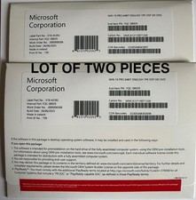 Lot of 2 Microsoft Windows 10 Pro DVD - Genuine Installation Discs