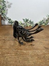 Cast Iron Coat Hook Black - 5 Hooks Boot Room Hallway Folding Coat Hook