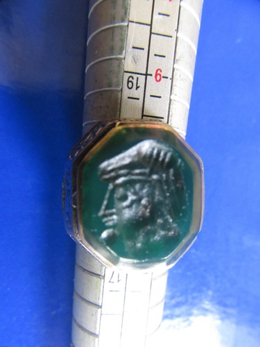 Ancient roman intaglio - roman, green