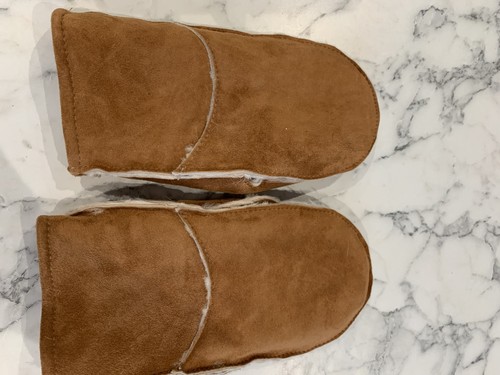 Vintage tan sheepskin - vintage, mittens