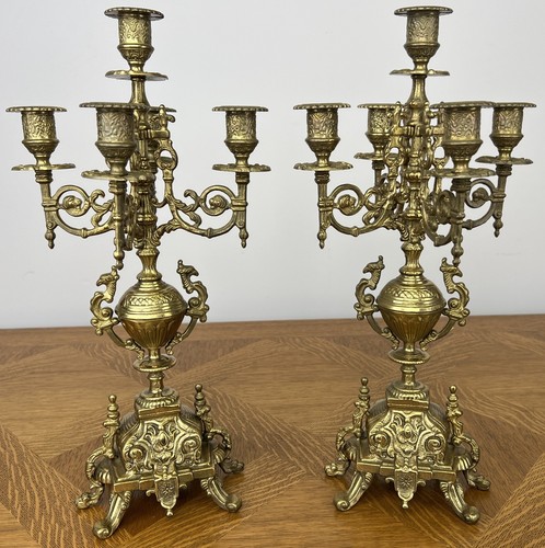 Candelabras vintage brass - candelabras, 5