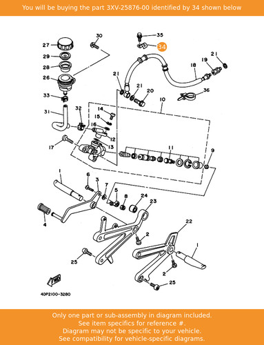 Yamaha holder brake hose 2 - yamaha,