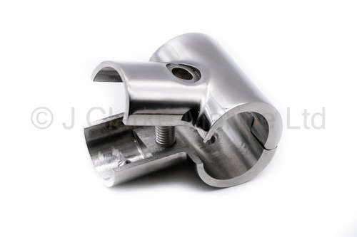 Hinged rail connector tee - hinged,