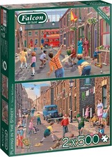 Jumbo, Falcon de luxe - Playing in the Street, Jigsaw Puzzles Adults, Multicolor