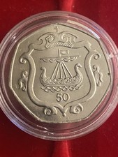1985 Isle Of Man 50p viking