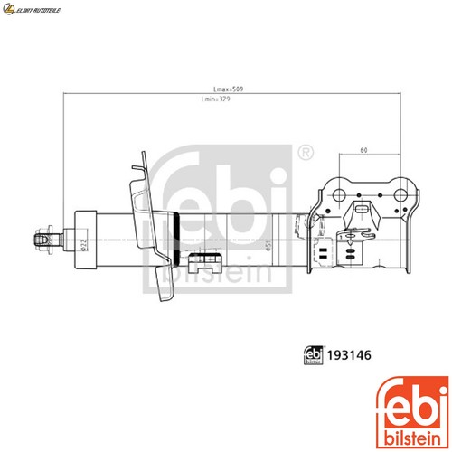 Shock absorber 193146 for - for, ford
