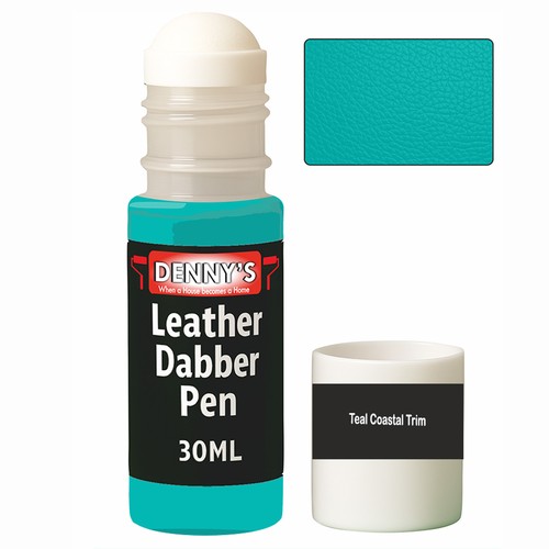 Leather restoration paint teal - leather,