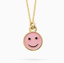 Smiley Face Enamel Necklace