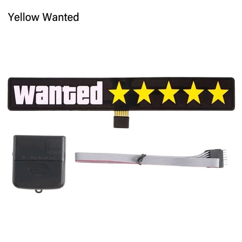Wanted led car sticker glow - sticker, -glow