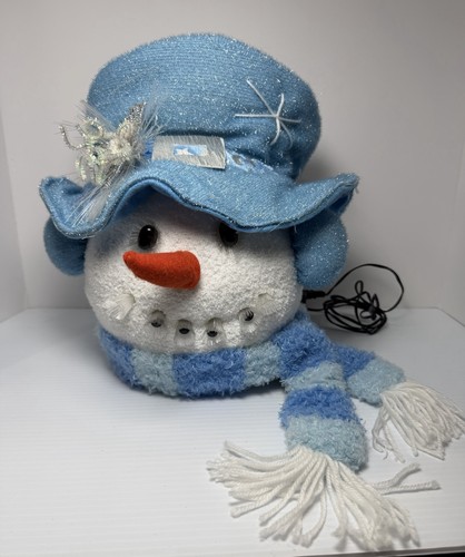 Christmas fiber optic snowman - optic,
