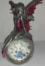 Pewter Style Fairy on Glass