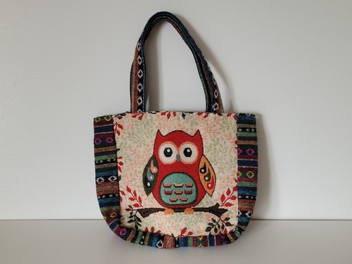 Embroidered small owl - embroidered,