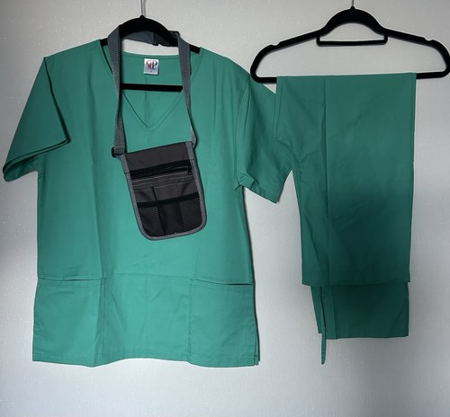 Green medical scrubs - green,