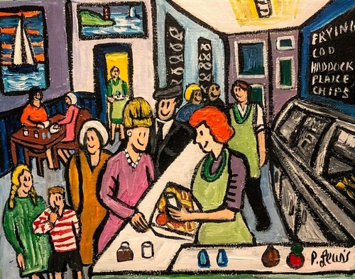 Original northern art oil - art,